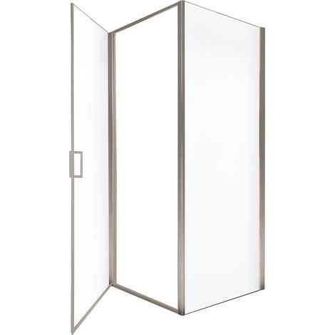 HOME DELUXE - Duschkabine LIVIA Chrom  Farbe: Silber,Größe: 90 x 195 cm  Dampfdusche Duschkabine Duschkabine