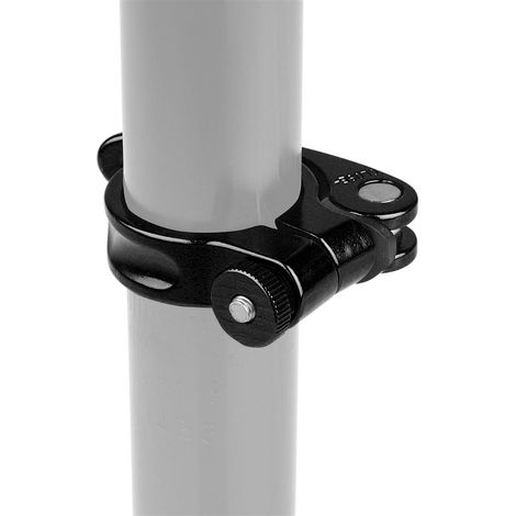 Collier de selle bleu en aluminium de 31,8 mm avec collier de serrage (1/2)