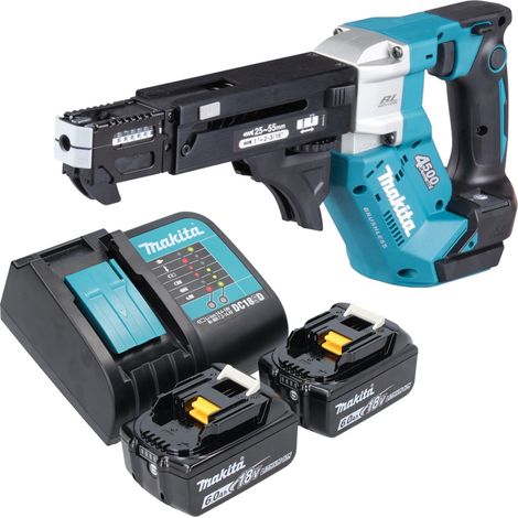 Makita DFR 552 SG Avvitatore a batteria con caricatore 18 V 25 - 55 mm Brushless + 2x batteria 6,0 Ah + caricabatteria