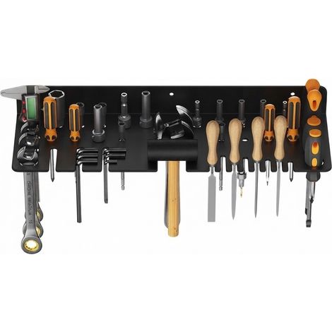 Organisateur mural pour clés, porte-marteau et support pour tournevis, acier au carbone, G2-1 (1/3)
