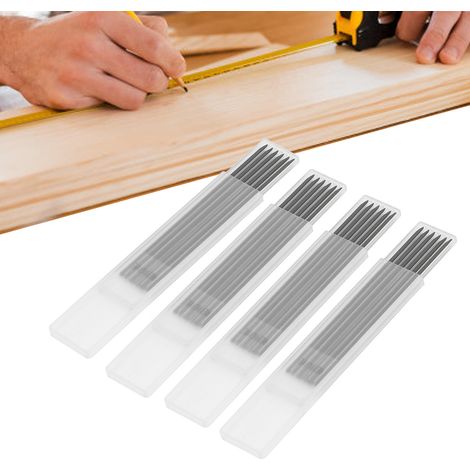 Packung mit 24 Bleistiften, HB 2,8 mm Mine, geeignet für Tischlerarbeiten, Forschung, langlebige und Druckbleistifte, schwarz für Holzbearbeitung. (1/5)