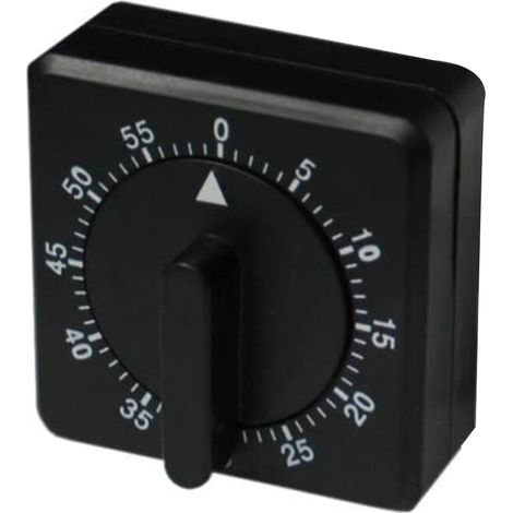 Mechanical kitchen timer, 80 dB alarm, for steaming and baking, countdown timer