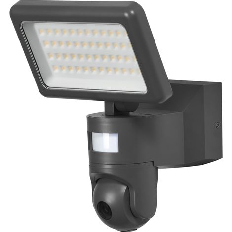 OSRAM Spot SMART+ WiFi avec caméra HD, lumière blanc chaud (3000 K), projecteur avec capteur de mouvement et de lumière du jour, 2000 lumens, dimmable, IP44 (1/4)