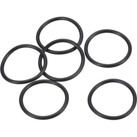 Joint Torique Nitrile Caoutchouc 25mm OD 21mm ID 2mm Largeur, 25 Pcs Métrique Scellage Joint pour Robinet Plomberie Automobile Réparation, Noire (1/5)