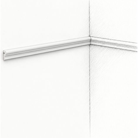 Moulure M401 2,3 x 1,2 cm - Polyuréthane Cimaises &+ A l'unité (1/3)