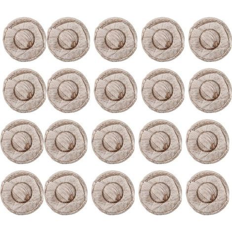 20 pastilles de tourbe de 30 mm pour semis, blocs de terreau, pour la transplantation et la culture de fleurs et légumes au jardin (1/5)