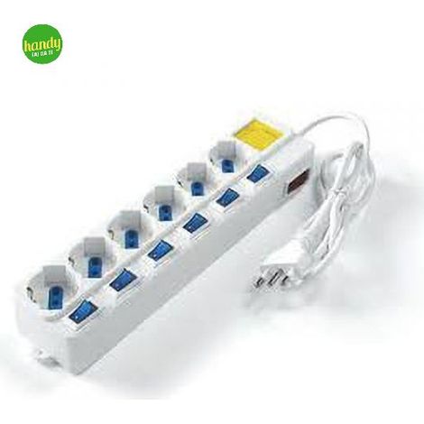 Multipresa Elettrocanali spina 16 a + 4 prese bipasso schuko 10 / 16 a cavo 1,5 mt