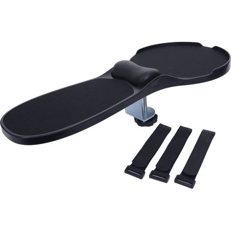[NUNCA USADO] Reposabrazos 2en1 con alfombrilla de ratón HHG-674, mesa/reposabrazos alfombrilla de ratón reposamuñecas articulado ergonómico 90° ajustable (1/5)