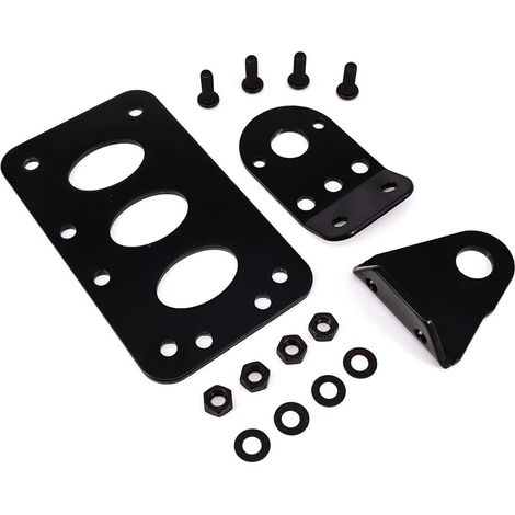 Support Plaque D'immatriculation Kit Support latéral Moto Feu arrière Fer Support de Plaque d'immatriculation pour Chopper Bobber (1/5)