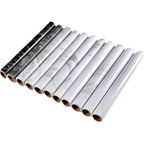 Film Protecteur - PVC Autocollant - Imperméable Résistant Huile - Pour Rénovation Cuisine - 60 cm x 1 m (1/2)