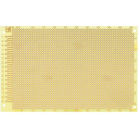 Platine d'expérimentation Rademacher WR-Typ 912 C-912-EP Epoxy (L x l) 16 cm x 10 cm 35 µm Pas 2.54 mm 1 pc(s) (1/2)