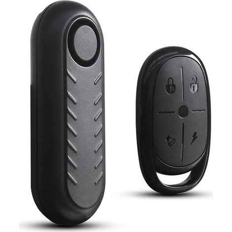 Alarma inalámbrica para bicicletas de alta potencia (110 dB) con sensor de vibración y sistema de seguridad antirrobo con control remoto para motocicletas. (1/5)