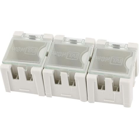 3 pièces d'art SMT SMD composants électroniques boîte de rangement organisateur blanc (112bcc45edb11 (1/3)