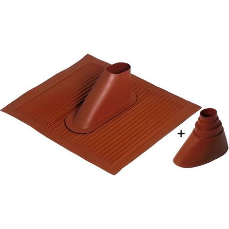 Tuile alu rouge pour mat d'antenne avec cone né…