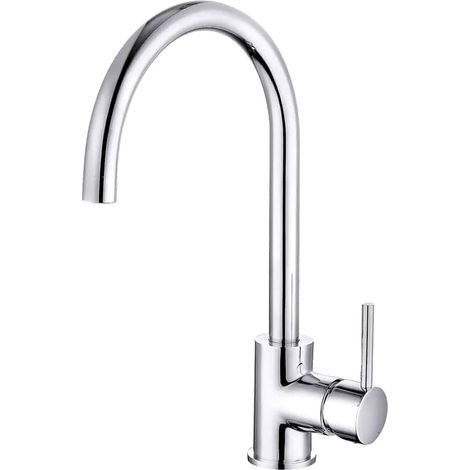 Nuie Anaya Kitchen Sink Mixer Tap Single Lever Handle - Chrome (1/2)