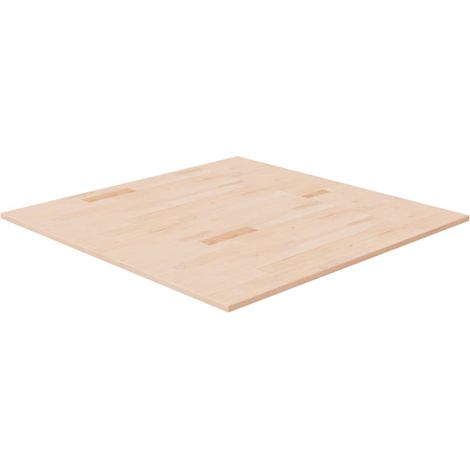 Dessus de table, Plateau De Table carré 90x90x1,5 cm Bois chêne massif non traité LKF16089 (1/4)