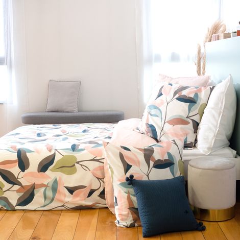 Parure de lit coton LILA 240x220 cm (1/5)