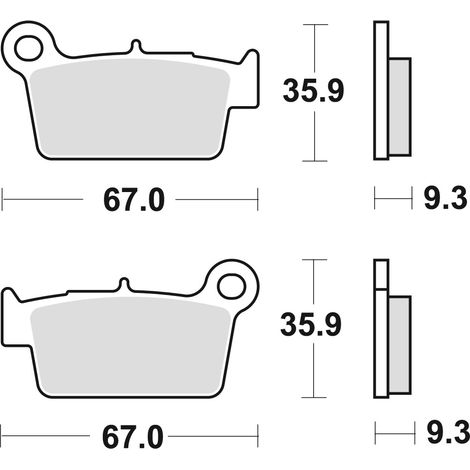 Pastillas de freno TRW ZF KH367 sinterizadas para uso todoterreno. Compatibles con Kawasaki KXF 250 04-, KLX 450 07-, KXF 450 04-, KXE 450 10-, Suzuki RMZ 250 04-, RMZ 450 05-, Yamaha YZ 125 03-, WR 2