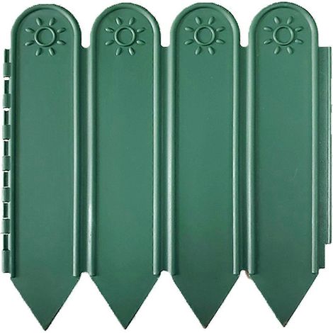 Clôtures portables, bordures de jardin, séparations de patio, vertes-- (1/5)