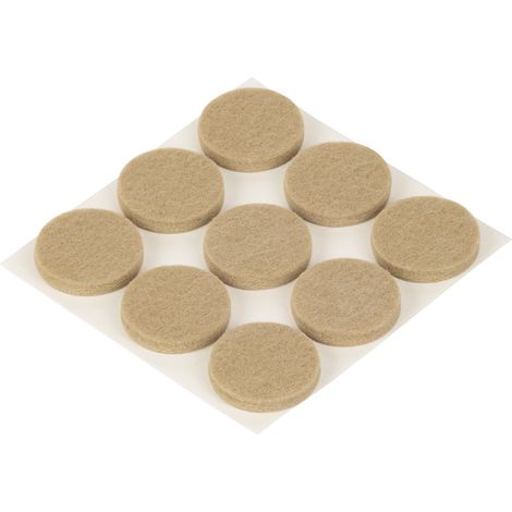 Suki Parkettgleiter BIGDUO, selbstklebend, Ø 28 x 5 mm, beige K9
