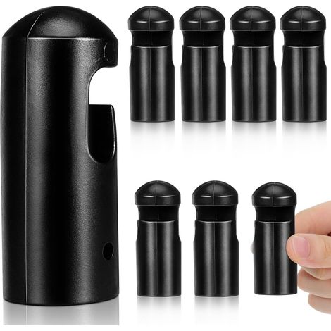 Lot de 8 capuchons de poteau de trampoline résistants aux intempéries pour barres de trampoline, capuchons en plastique robustes pour la stabilité, pièces de rechange pour accessoires de (1/5)