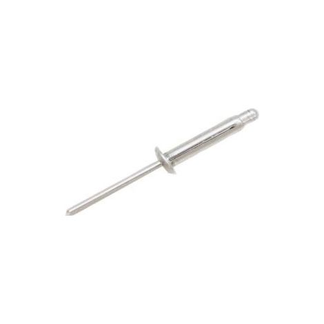 Rivet Aluminium Gris longueur 24.5mm diamètre 4.8mm ( Prix pour Sachet de 50 )