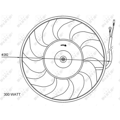 Ventilateur, refroidissement du moteur NRF 47072 AUDI 4A0959455B 4A0959455D