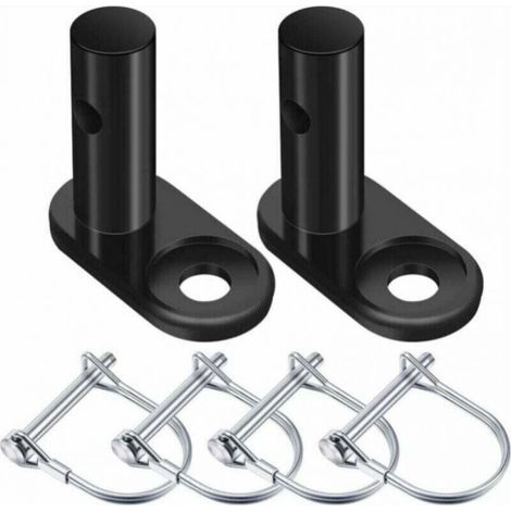 2 kits de conectores para remolques de bicicleta – Adaptador de montaje de acero para remolques de bicicleta – Conector universal compatible con portabicicletas y cuadros (1/5)