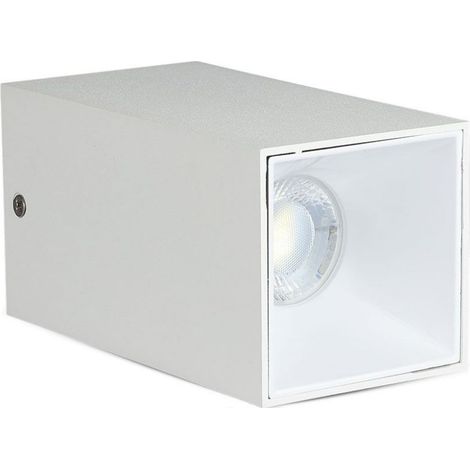 V-TAC LED Strahlerhalter Quadratische Deckenhalterung GU10 Weißer Korpus Weißer Reflektor (1/5)