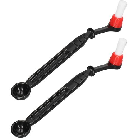 Juego de 2 cepillos de limpieza para cafetera, fabricados en nailon resistente, para molinillo y espumador de leche.