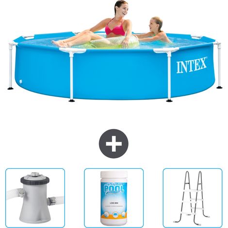 Piscine Intex Cadre Rond - 244 x 51 cm - Bleue - Incluse Accessoire CB84 (1/5)