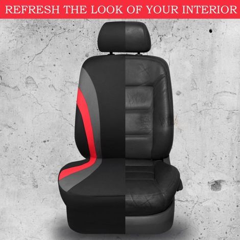 Housses De Sièges Avant - Universelles Airbag Compatibles - Pour Berlines SUV Fourgonnettes Et Camions - Lot De 2 (1/5)