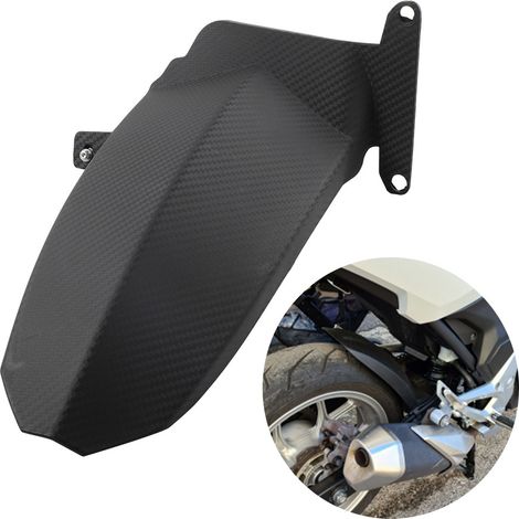 Gilt für Honda NC700S/X und NC750S/X Modelle 2012-2024, modifizierte hintere Kotflügel und verlängerte Wasserabweiser. (1/4)