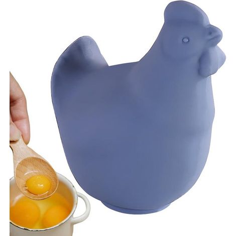 Separador de yemas de huevo - Colador de huevos - Horneado - Molde para pollo - 10x10x4 cm - Azul (1/5)