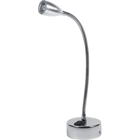 Lampe lit 3W – col cygne flexible réglable – 85-265V – applique murale – bouton – blanc chaud 3000-3205K (1/5)