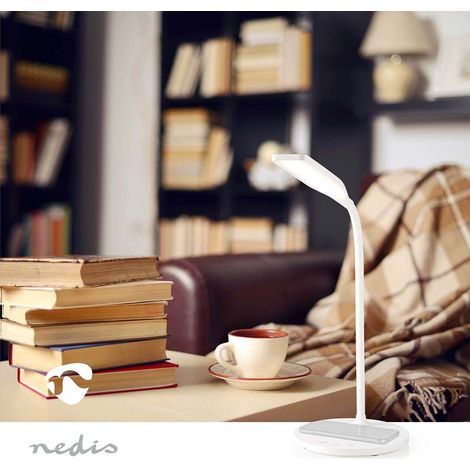 Nedis LTLGQ4M2WT LED Schreibtischlampe flexibel weiß