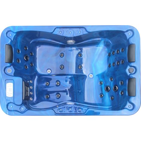 Outdoorwhirlpool Modena Blau inkl. Abdeckung - 205 x 130 x 70 cm