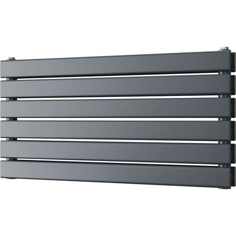 Typhoon Axis - Anthracite Horizontal Radiator H408mm x W800mm Double Panel (1/3)