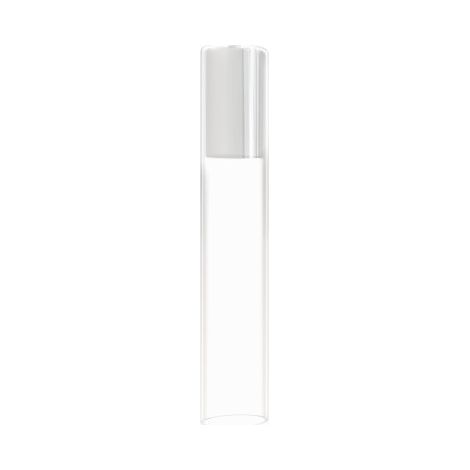 Globe en verre transparent tube blanc 35 cm Nowodvorski