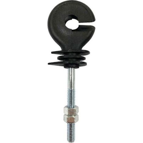 50 isolateurs à écrou plat, isolateurs pour clôture électrique, isolateurs filetés pour clôture électrique, isolateurs spiralés (1/5)