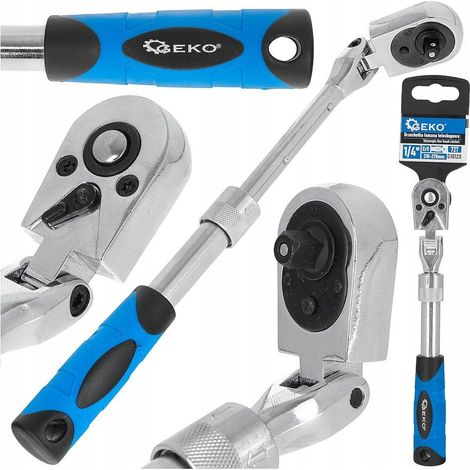 Chiave a cricchetto telescopica geko g10128 210-278 mm 72 denti (1/3)