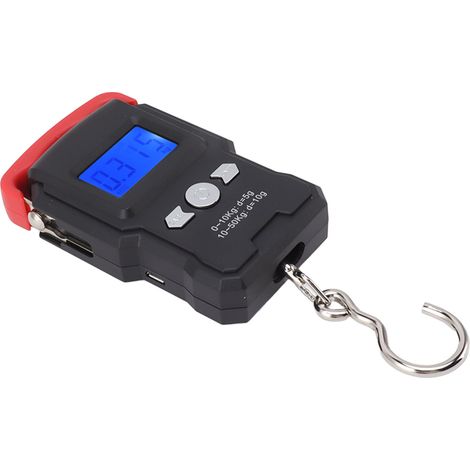 Balance électronique portable de 50 kg, haute précision, à suspendre, idéale pour les voyages, les activités de plein air et la maison. (1/5)
