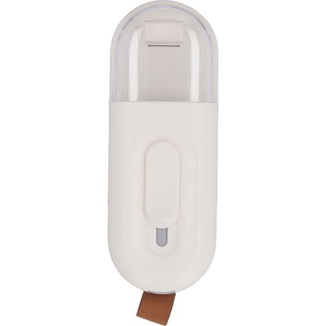 Mini scelleuse de sacs, puce portative avec coupeur pour sacs de collation en plastique blanc (1/5)