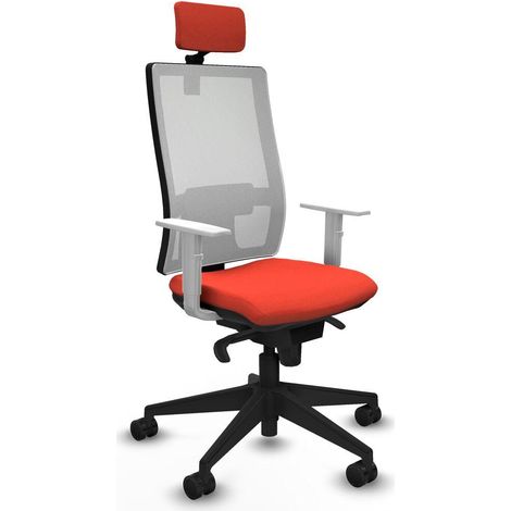 Piqueras y Crespo Chaise de bureau orange foncé confortable