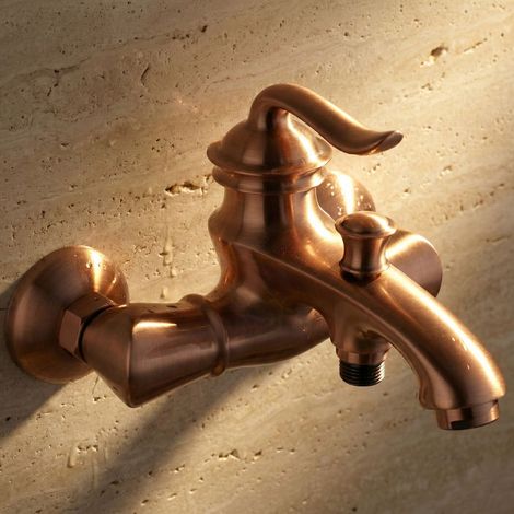Robinet de baignoire PaulGurkes Style Antique en Cuivre Monocommande