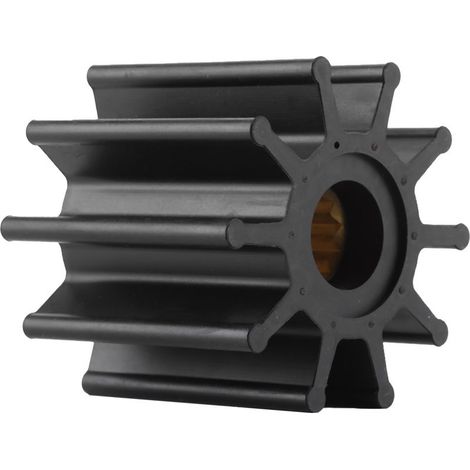 Turbine Pompe A Eau - 10 Pales En Neoprene - Moyeu En Laiton - Compatible Jabsco 18777-0001-P 22120-0001 834794 876120 - 1 Unite (1/5)