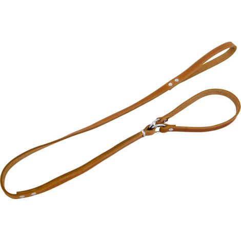 Laisse pour Chien Cuir Gras 128 cm x 16 mm Cognac
