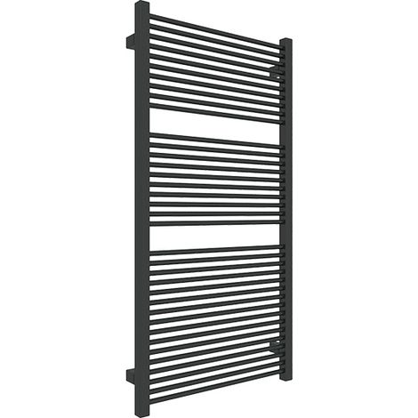 Sèche-serviette mixte noir de 1335mm de haut et 530mm de large - 715 Watt - MIK1335/530Z8N (1/5)
