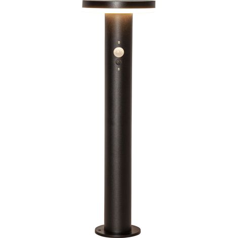 Solar-Wegeleuchte ,Valletta', 3 Leuchtfunktionen, Dämmerungssensor, schwarz, warmweiß, H 50cm (1/5)