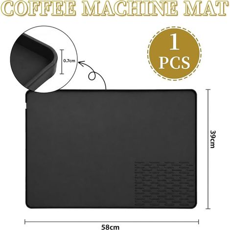 Coffee Machine Mat Heat Resistant Non Slip Coaster for Espresso Accessories Compatible with Luxe Cafe and Worktop Protection (1/3)